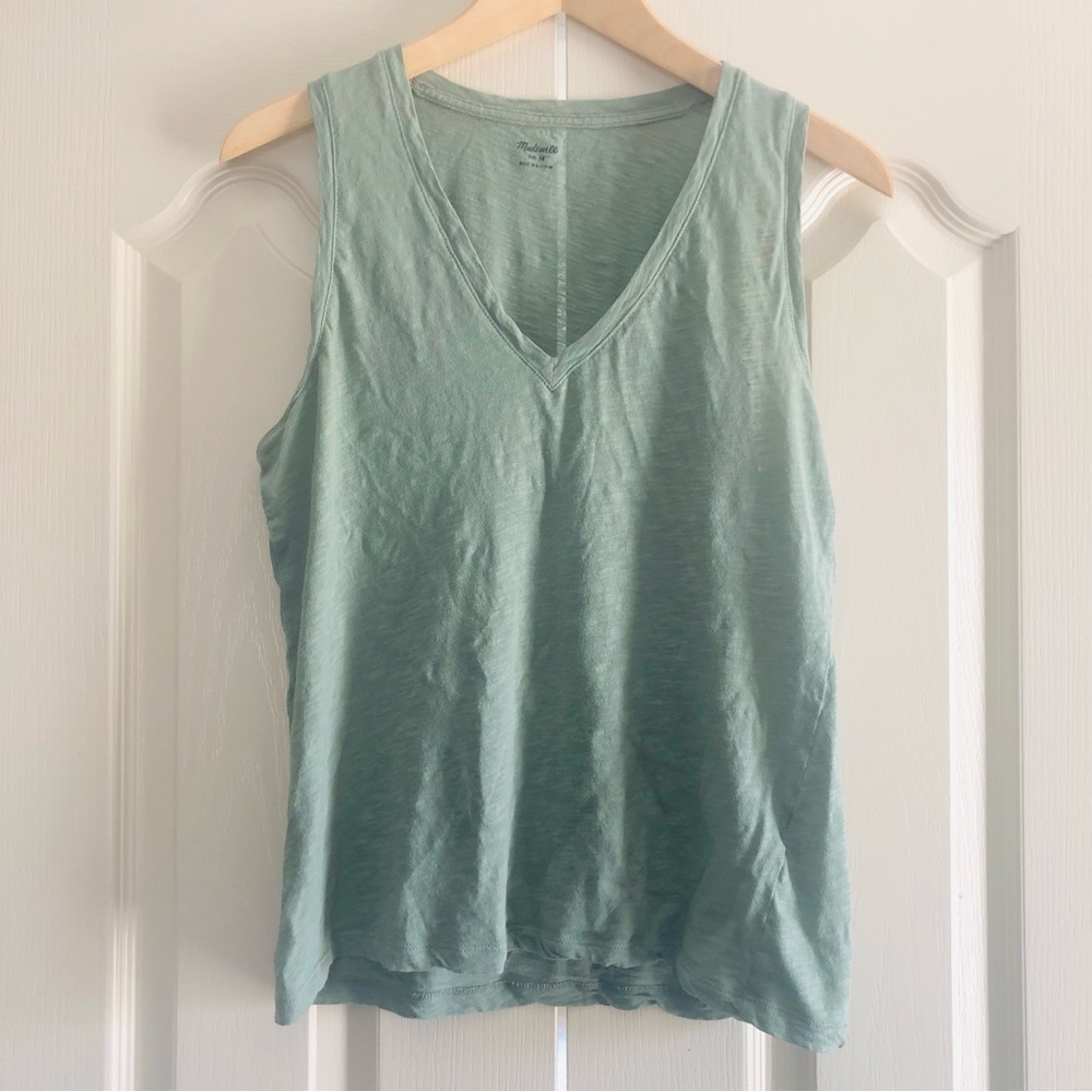 Madewell | 100% Cotton V Neck Sleeveless Top